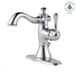 Delta Cassidy Single Hole Single-Handle Bathroom Faucet with Metal Drain Assembly in Chrome -Bathroom Faucets Store chrome delta single hole bathroom faucets 597lf mpu 31 1000
