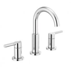 Delta Nicoli J-Spout 8 in. Widespread 2-Handle Bathroom Faucet in Chrome