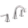 Delta Casara 8 in. Widespread Double Handle Bathroom Faucet in Polished Chrome