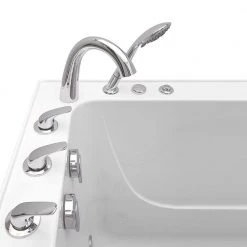 Ella 5-Piece 3/4 inch Fast Fill 3-Handle Deck-Mount Roman Tub Faucet with Hand shower in Chrome -Bathroom Faucets Store chrome ella roman tub faucets ff5pc 40 1000