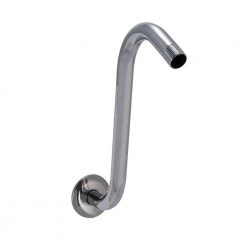EZ-FLO S Shape Shower Arm and Flange, Chrome