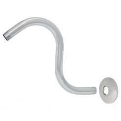 EZ-FLO S Shape Shower Arm and Flange, Chrome