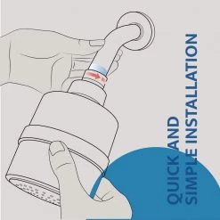 Mist Water Softening Chrome Shower Head with a Replaceable filter, Effectively Removes Chlorine and Bad Odor -Bathroom Faucets Store chrome fixed shower heads mss081 44 1000