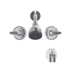 Glacier Bay Aragon 2-Handle 1-Spray Tub and Shower Faucet in Chrome (Valve Included) -Bathroom Faucets Store chrome glacier bay bathtub shower faucet combos hd833x 0001 40 1000