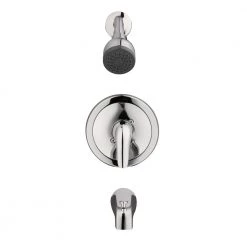 Glacier Bay Aragon Single-Handle 1-Spray Tub and Shower Faucet in Chrome (Valve Included) -Bathroom Faucets Store chrome glacier bay bathtub shower faucet combos hd874x 0001 40 1000