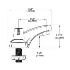 Glacier Bay Aragon 4 in. Centerset 2-Handle Low-Arc Bathroom Faucet without Pop-Up Drain in Chrome -Bathroom Faucets Store chrome glacier bay centerset bathroom faucets hd67090w 5501 44 1000