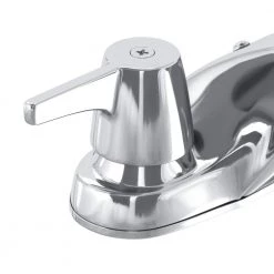Glacier Bay Aragon 4 in. Centerset 2-Handle Low-Arc Bathroom Faucet without Pop-Up Drain in Chrome -Bathroom Faucets Store chrome glacier bay centerset bathroom faucets hd67090w 5501 c3 1000