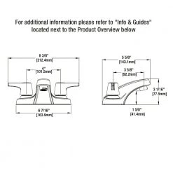 Glacier Bay Aragon 4 in. Centerset 2-Handle Low-Arc Bathroom Faucet with Pop-Up Drain in Chrome -Bathroom Faucets Store chrome glacier bay centerset bathroom faucets hd67090w 6a01 c3 1000