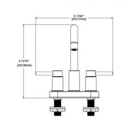 Glacier Bay Dorind 4 in. Centerset 2-Handle High-Arc Bathroom Faucet in Chrome -Bathroom Faucets Store chrome glacier bay centerset bathroom faucets hd67110w 6001 44 1000