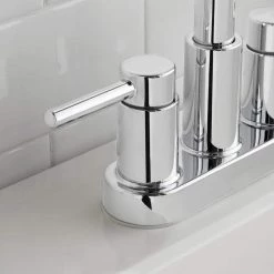 Glacier Bay Dorind 4 in. Centerset 2-Handle High-Arc Bathroom Faucet in Chrome -Bathroom Faucets Store chrome glacier bay centerset bathroom faucets hd67110w 6001 a0 1000