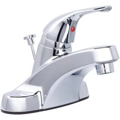 Glacier Bay Aragon 4 in. Centerset Single-Handle Low-Arc Bathroom Faucet in Chrome