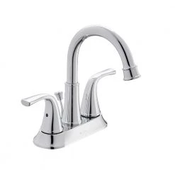 Glacier Bay Bettine 4 in. Centerset 2-Handle High-Arc Bathroom Faucet in Chrome