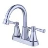 Glacier Bay Melina 4 in. Centerset Double Handle High-Arc Bathroom Faucet in Chrome