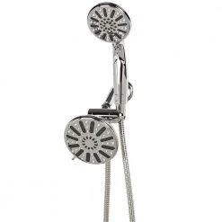 Glacier Bay 6-spray 5 in. Dual Shower Head and Handheld Shower Head in Chrome