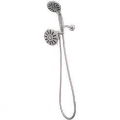 Glacier Bay 6-spray 5 in. Dual Shower Head and Handheld Shower Head in Chrome -Bathroom Faucets Store chrome glacier bay dual shower heads 8469100hc 66 1000