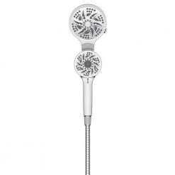 Glacier Bay EasyDock 6-Spray Patterns 5 in. Wall Mount Dual Shower Heads in Chrome -Bathroom Faucets Store chrome glacier bay dual shower heads p87000 1f 1000