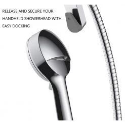 Glacier Bay EasyDock 6-Spray Patterns 5 in. Wall Mount Dual Shower Heads in Chrome -Bathroom Faucets Store chrome glacier bay dual shower heads p87000 4f 1000