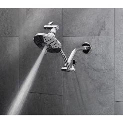 Glacier Bay 3-Spray Patterns with 1.8 GPM 5.4 in Wall Mount Fixed Shower Head with Adjustable Shower Arm in Chrome -Bathroom Faucets Store chrome glacier bay fixed shower heads 3075 512 ws1 fa 1000