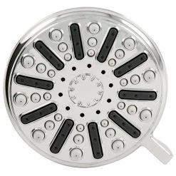 Glacier Bay 3-Spray 3.5 in. Single Wall Mount Fixed Adjustable Shower Head in Chrome -Bathroom Faucets Store chrome glacier bay fixed shower heads 8462000hc 40 1000