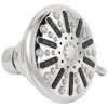 Glacier Bay 3-Spray 3.5 in. Single Wall Mount Fixed Adjustable Shower Head in Chrome