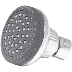 Glacier Bay 1-Spray 1.4 in. Single Wall Mount Fixed Shower Head in Chrome -Bathroom Faucets Store chrome glacier bay fixed shower heads 8475100hc 40 1000