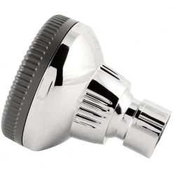 Glacier Bay 1-Spray 1.4 in. Single Wall Mount Fixed Shower Head in Chrome -Bathroom Faucets Store chrome glacier bay fixed shower heads 8475100hc a0 1000