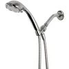 Glacier Bay 6-Spray 4 in. Wall Mount Handheld Shower Head in Chrome