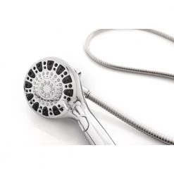 Glacier Bay Push Release 6-Spray Patterns with 1.8 GPM 4.25 in. Wall Mount Handheld Shower Head in Chrome -Bathroom Faucets Store chrome glacier bay handheld shower heads 8571101hc 77 1000