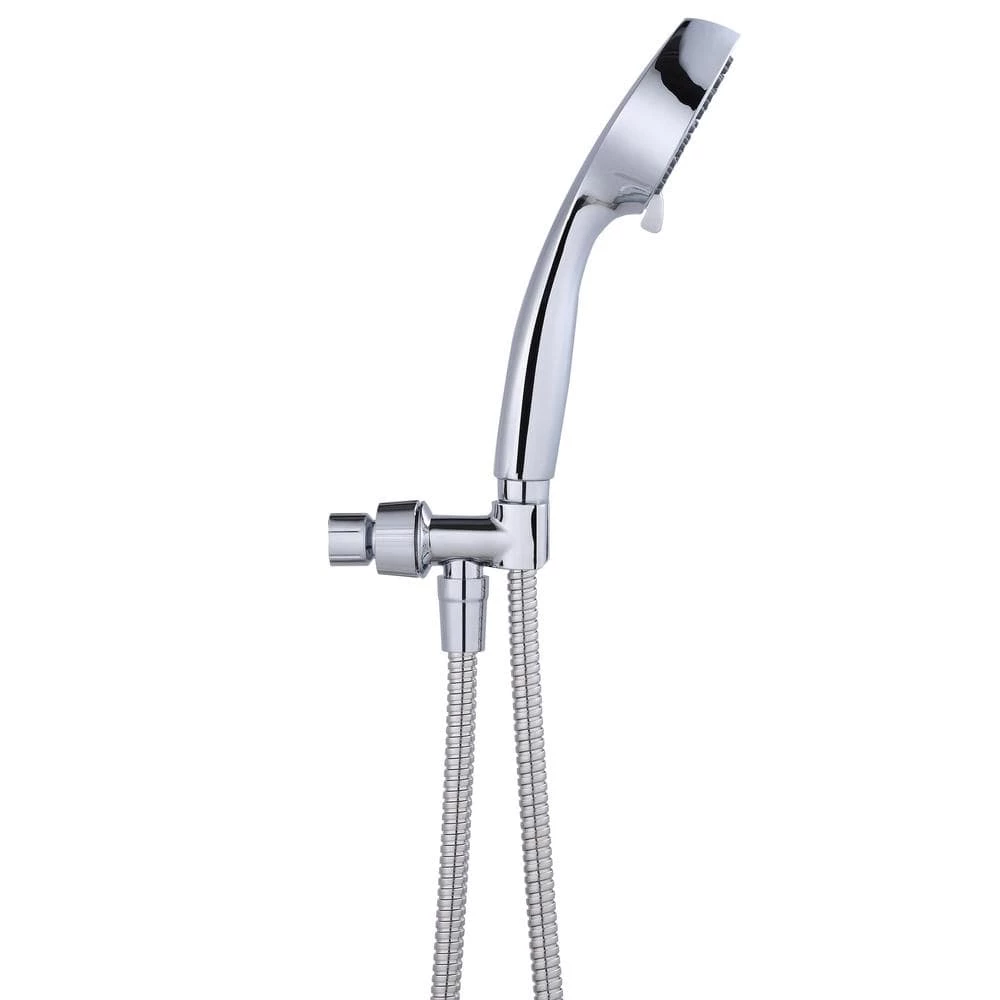 Glacier Bay 6-Spray 3.7 in. Single Wall Mount Handheld Adjustable Shower Head in Chrome 5 Glacier Bay 6-Spray 3.7 in. Single Wall Mount Handheld Adjustable Shower Head in Chrome - Image 5
