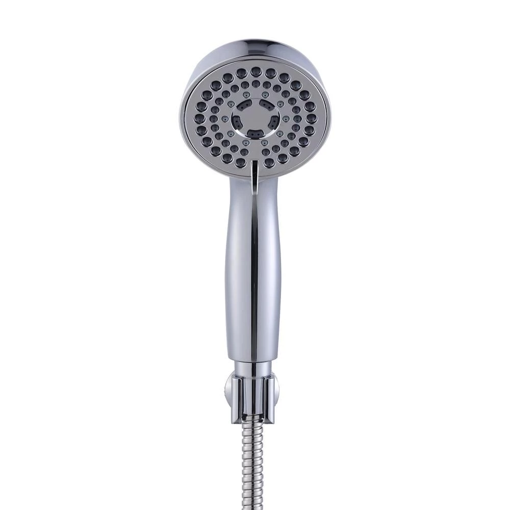 Glacier Bay 6-Spray 3.7 in. Single Wall Mount Handheld Adjustable Shower Head in Chrome 3 Glacier Bay 6-Spray 3.7 in. Single Wall Mount Handheld Adjustable Shower Head in Chrome - Image 3