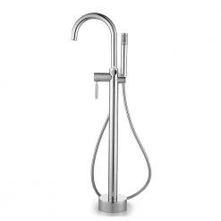 Glacier Bay Milly 1-Handle Freestanding Roman Tub Faucet with Hand Shower in Chrome