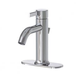 Glacier Bay Ryden Single-Handle Single-Hole Bathroom Faucet in Chrome