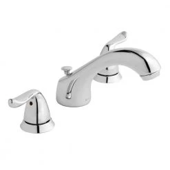 Glacier Bay Constructor 8 in. Widespread 2-Handle Low-Arc Bathroom Faucet in Chrome