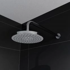 HOMLUX 4-Spray Patterns with 2.5 GPM 8 in. Wall Mount Rain Dual Shower Head in Chrome (Valve Included) -Bathroom Faucets Store chrome homlux dual shower heads 98760043e9 1f 1000