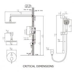 HOMLUX 4-Spray Patterns with 2.5 GPM 8 in. Wall Mount Rain Dual Shower Head in Chrome (Valve Included) -Bathroom Faucets Store chrome homlux dual shower heads 98760043e9 40 1000