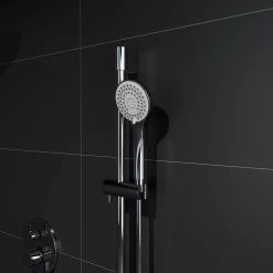HOMLUX 4-Spray Patterns with 2.5 GPM 8 in. Wall Mount Rain Dual Shower Head in Chrome (Valve Included) -Bathroom Faucets Store chrome homlux dual shower heads 98760043e9 c3 1000