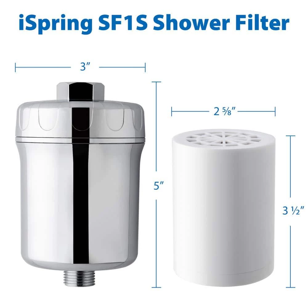 ISPRING 15-Stage Never Clog High Output Universal Shower Filter with Replaceable Cartridge, Chrome 6 ISPRING 15-Stage Never Clog High Output Universal Shower Filter with Replaceable Cartridge, Chrome - Image 6