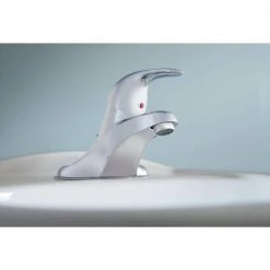 MOEN Adler 4 in. Centerset Single-Handle Low-Arc Bathroom Faucet in Chrome -Bathroom Faucets Store chrome moen centerset bathroom faucets ws84503 a0 1000