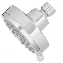 MOEN Eos 3-Spray 3.8 in. Single Wall Mount Fixed Shower Head in Chrome (1.75 GPM) -Bathroom Faucets Store chrome moen fixed shower heads 20001 40 1000