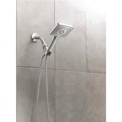 MOEN Genta 3-Spray 4 in. Single Wall Mount Handheld Adjustable Shower Head in Chrome -Bathroom Faucets Store chrome moen handheld shower heads 25017 4f 1000
