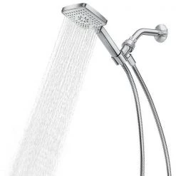 MOEN Genta 3-Spray 4 in. Single Wall Mount Handheld Adjustable Shower Head in Chrome -Bathroom Faucets Store chrome moen handheld shower heads 25017 fa 1000