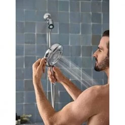 MOEN Nebia Quattro 4-Spray Patterns 6.5 in. Single Wall Mount Handheld Shower Head with Magnetix in Chrome -Bathroom Faucets Store chrome moen handheld shower heads n401h0ch 1f 1000