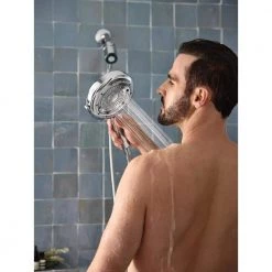 MOEN Nebia Quattro 4-Spray Patterns 6.5 in. Single Wall Mount Handheld Shower Head with Magnetix in Chrome -Bathroom Faucets Store chrome moen handheld shower heads n401h0ch c3 1000