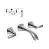 MOEN Voss 2-Handle Wall-Mount Bathroom Faucet in Chrome (Valve Included)
