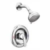 MOEN Adler Single-Handle 4-Spray Shower Faucet in Chrome (Valve Included)