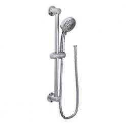MOEN 4-Spray 4 in. Eco-Performance Handheld Handshower with Slidebar in Chrome