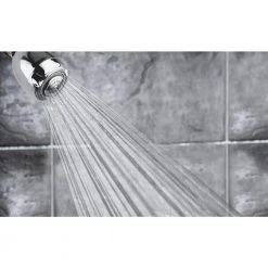 Niagara Conservation Earth 3-Spray 2.7 in. Single Wall Mount Fixed 1.25 GPM Shower Head in Chrome (50-Pack) -Bathroom Faucets Store chrome niagara conservation fixed shower heads n2912ch 50 c3 1000