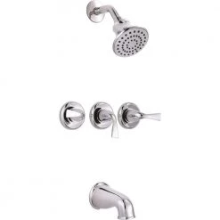 Premier Sanibel 3-Handle 1- -Spray Tub and Shower Faucet in Chrome (Valve Included)