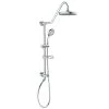 PULSE Showerspas Kauai III 3-Spray Handshower and Showerhead Combo Kit in Chrome Finish