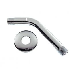 DANCO 6 in. Shower Arm with Flange in Chrome